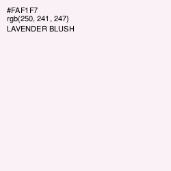 #FAF1F7 - Lavender blush Color Image